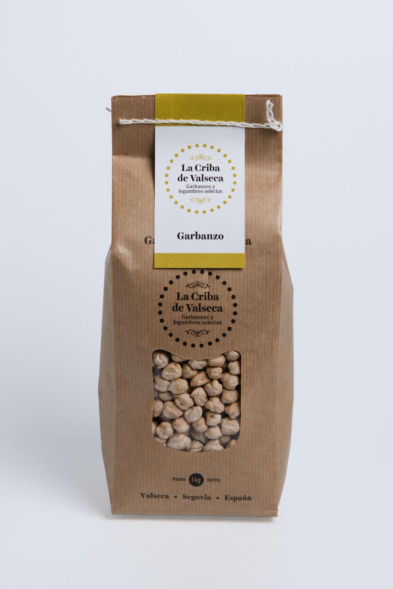 Garbanzo de Valseca Envase papel. 1 Kg.