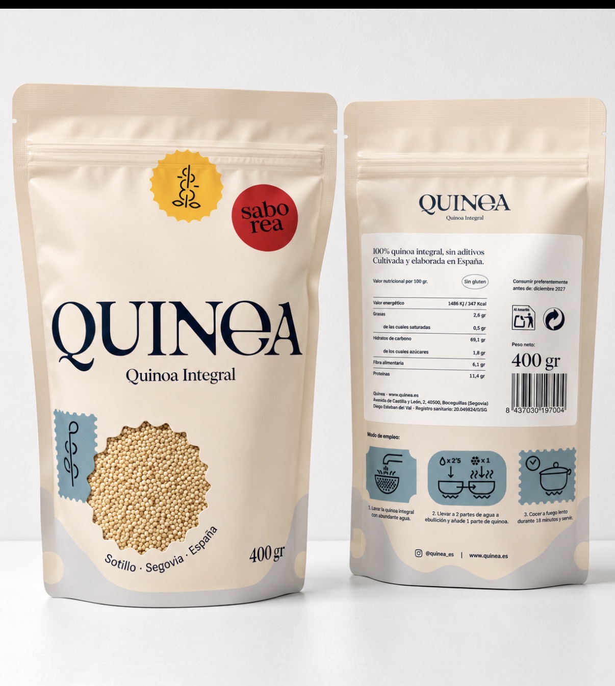 Quinea – quinoa integral. 400gr.